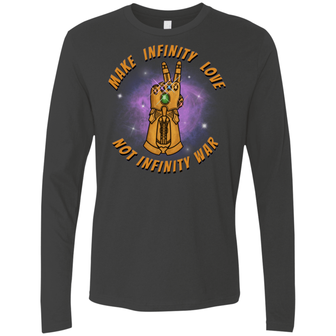 T-Shirts Heavy Metal / S Infinity Peace Men's Premium Long Sleeve