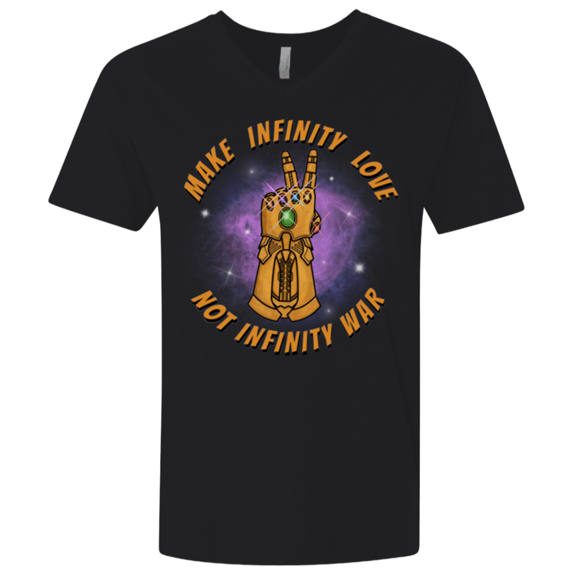 T-Shirts Black / X-Small Infinity Peace Men's Premium V-Neck