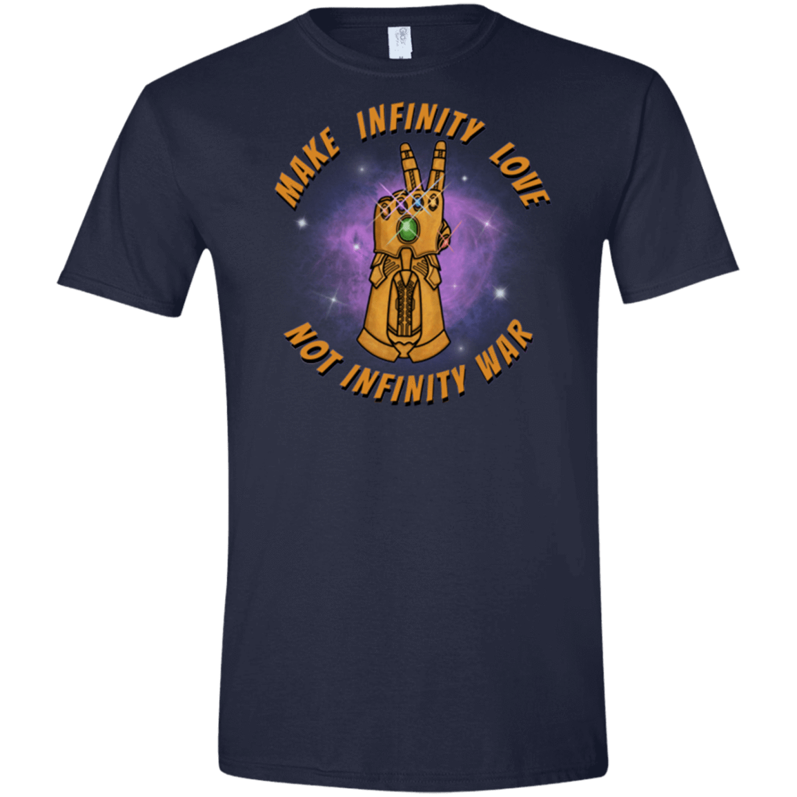 T-Shirts Navy / X-Small Infinity Peace Men's Semi-Fitted Softstyle