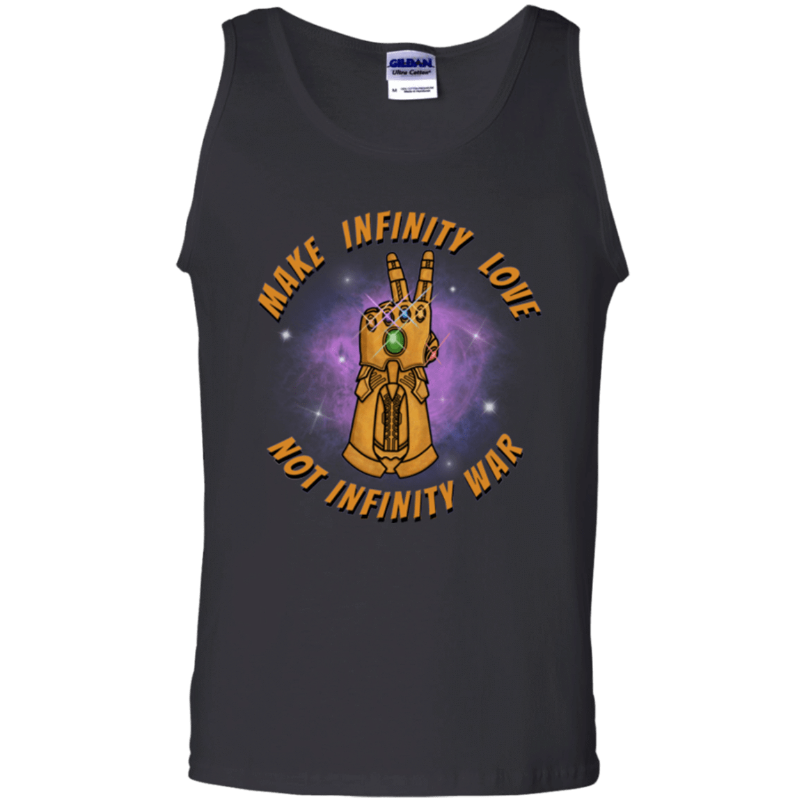 T-Shirts Black / S Infinity Peace Men's Tank Top