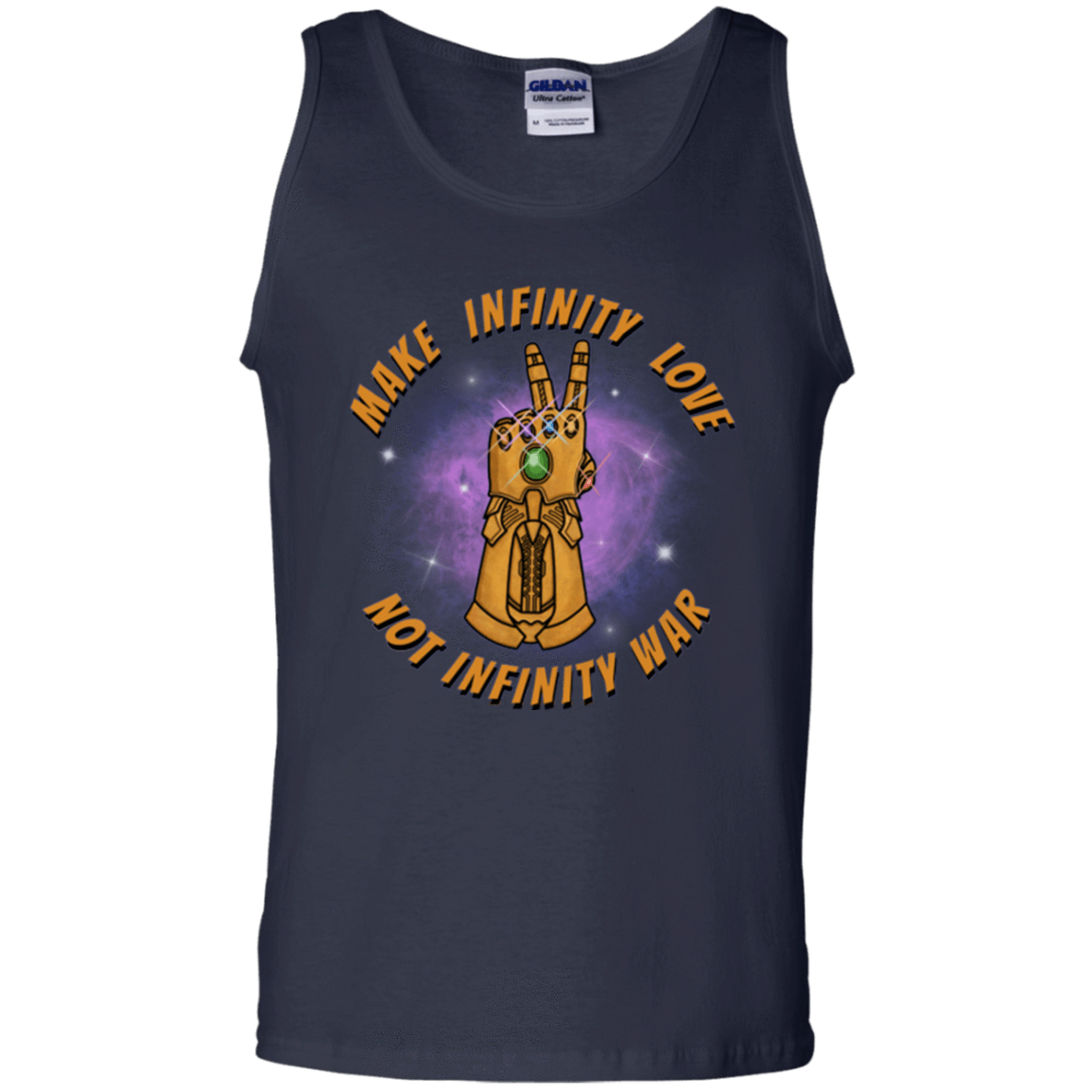 T-Shirts Navy / S Infinity Peace Men's Tank Top