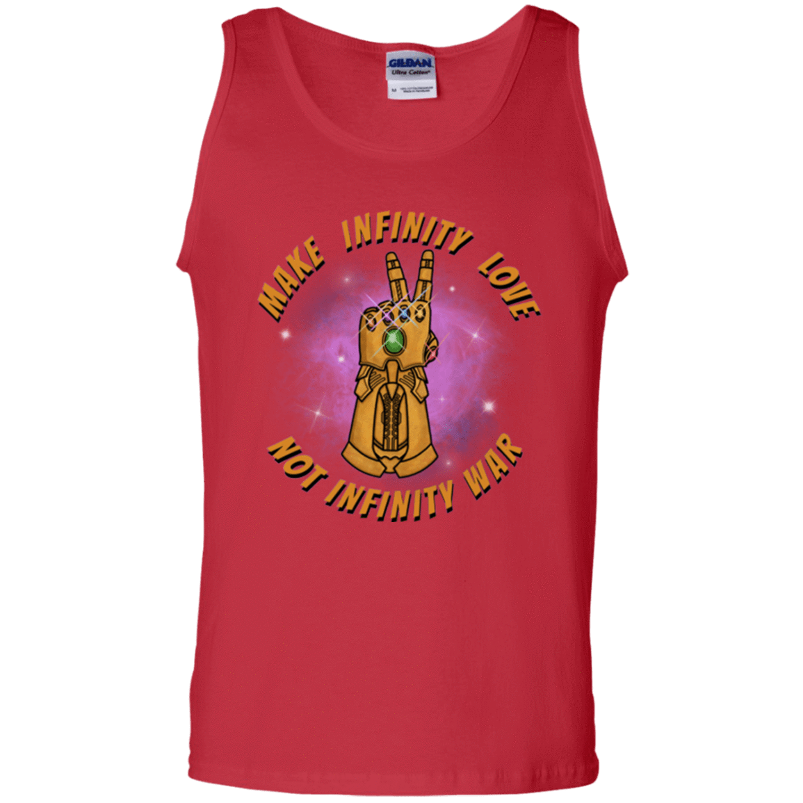 T-Shirts Red / S Infinity Peace Men's Tank Top