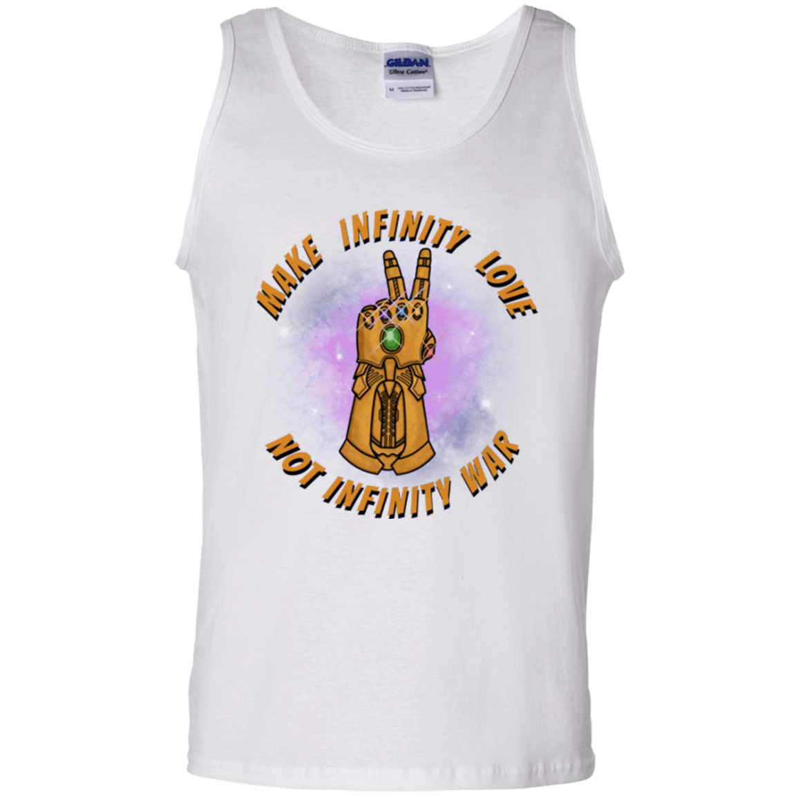 T-Shirts White / S Infinity Peace Men's Tank Top