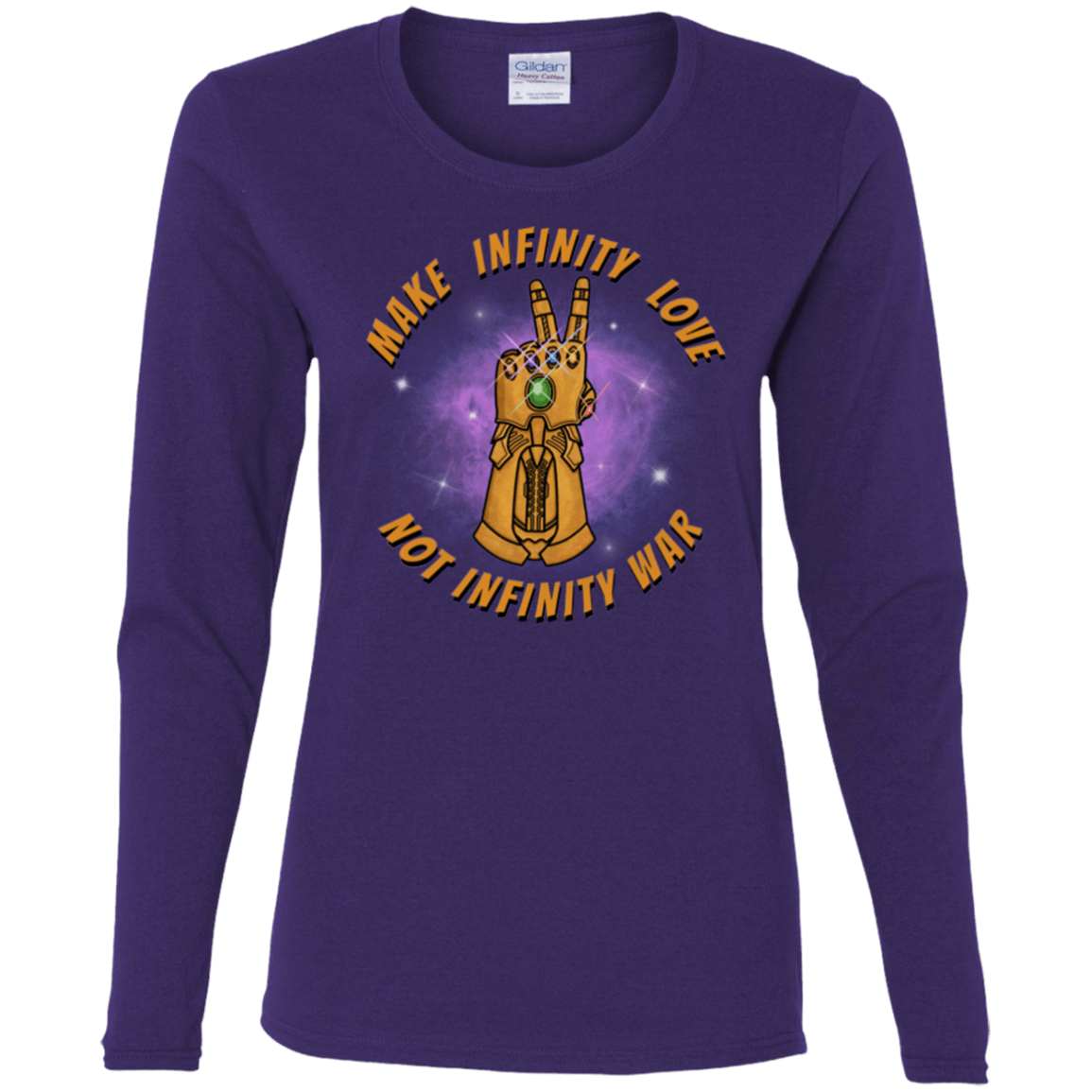 T-Shirts Purple / S Infinity Peace Women's Long Sleeve T-Shirt