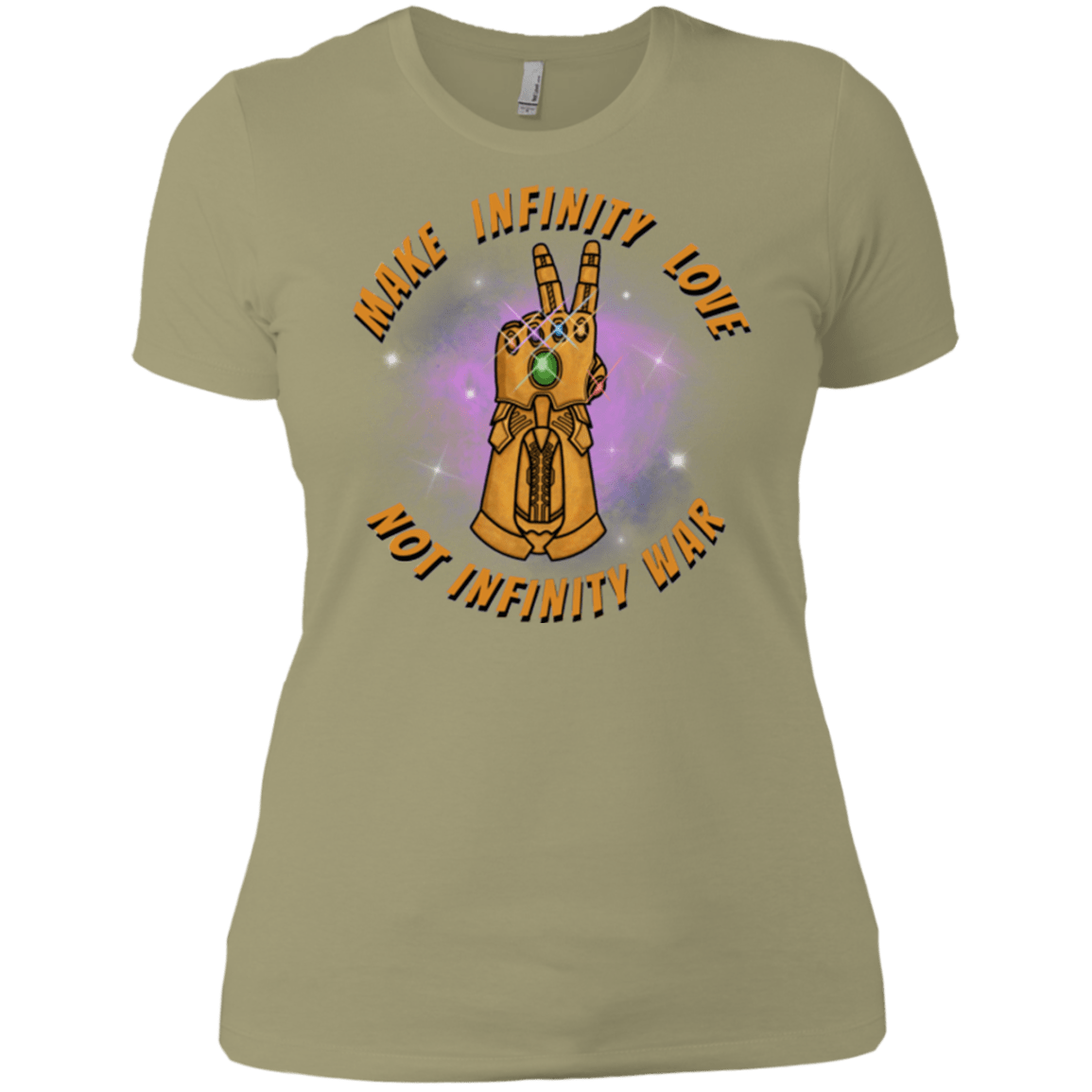 T-Shirts Light Olive / X-Small Infinity Peace Women's Premium T-Shirt
