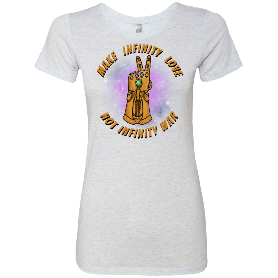 T-Shirts Heather White / S Infinity Peace Women's Triblend T-Shirt