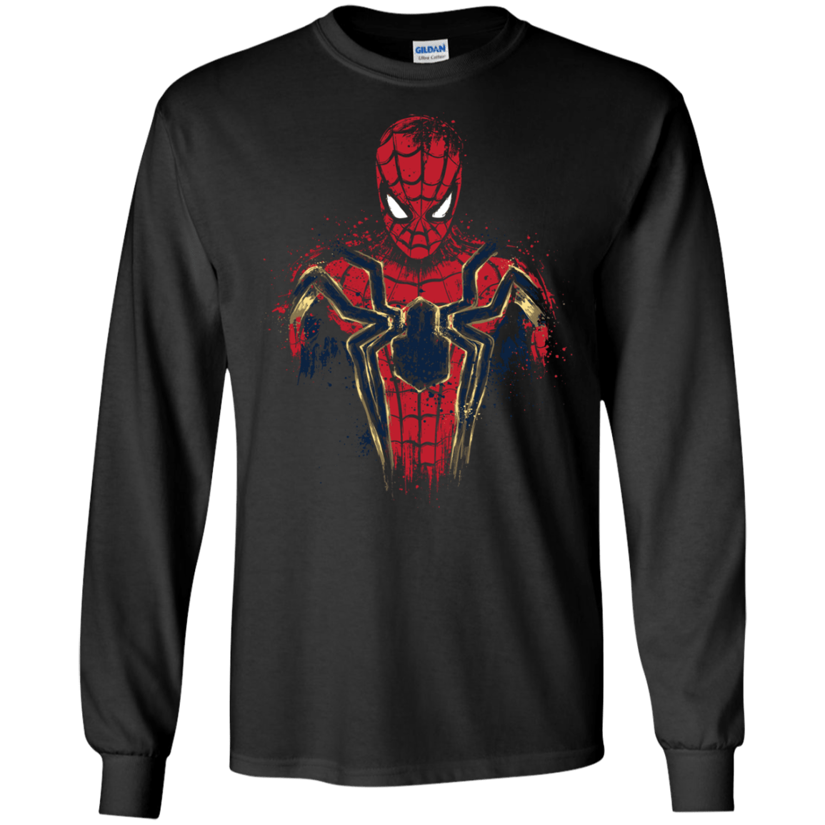 T-Shirts Black / S Infinity Spider Men's Long Sleeve T-Shirt