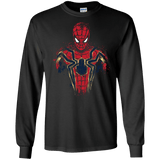 T-Shirts Black / S Infinity Spider Men's Long Sleeve T-Shirt