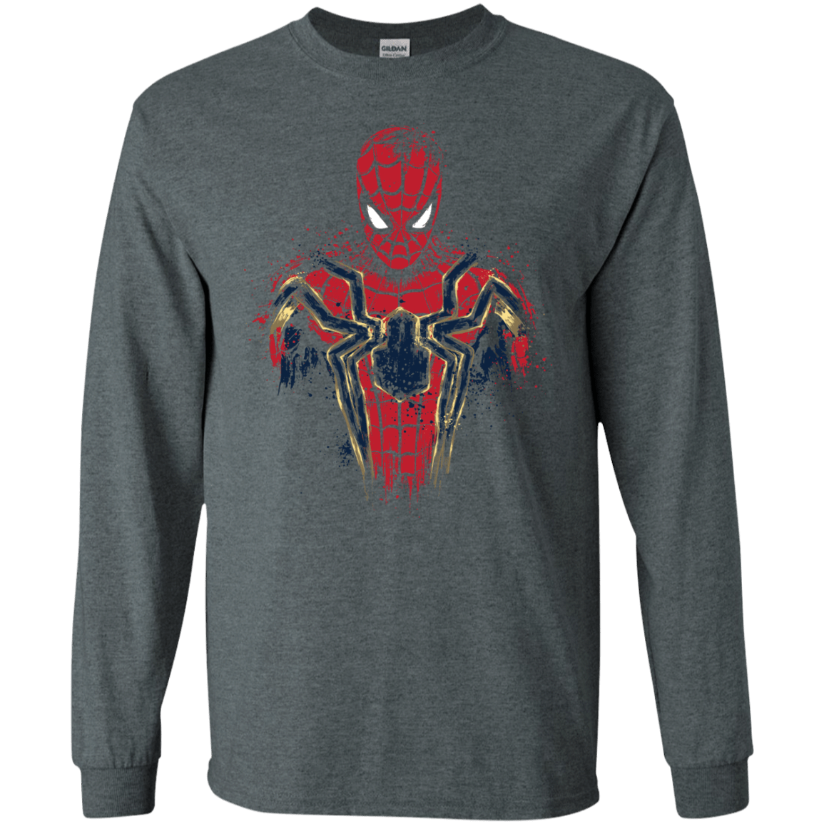 T-Shirts Dark Heather / S Infinity Spider Men's Long Sleeve T-Shirt