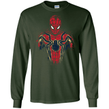 T-Shirts Forest Green / S Infinity Spider Men's Long Sleeve T-Shirt