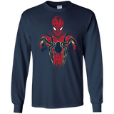 T-Shirts Navy / S Infinity Spider Men's Long Sleeve T-Shirt