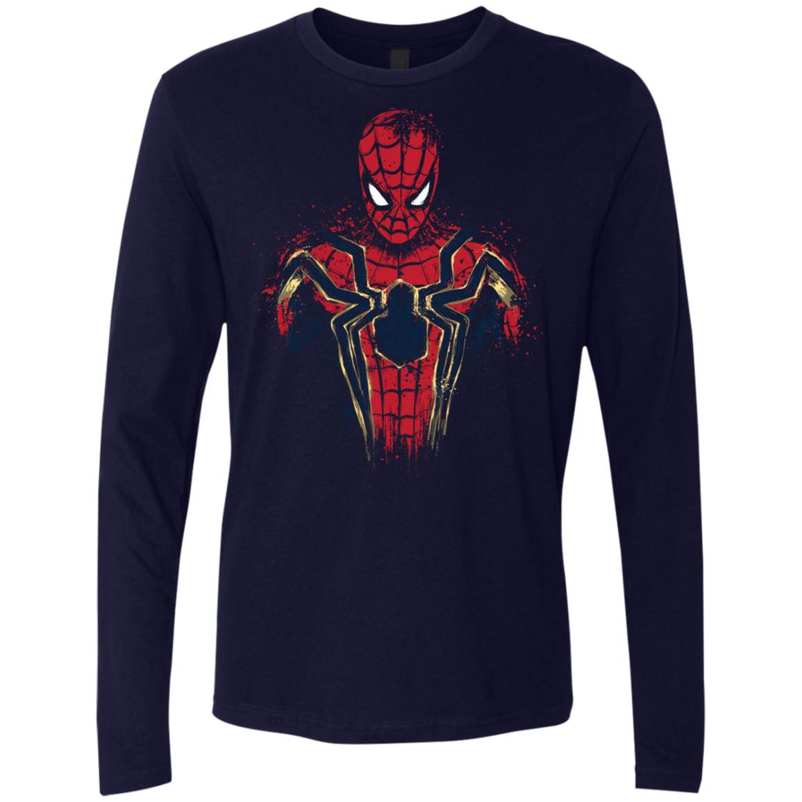 T-Shirts Midnight Navy / S Infinity Spider Men's Premium Long Sleeve