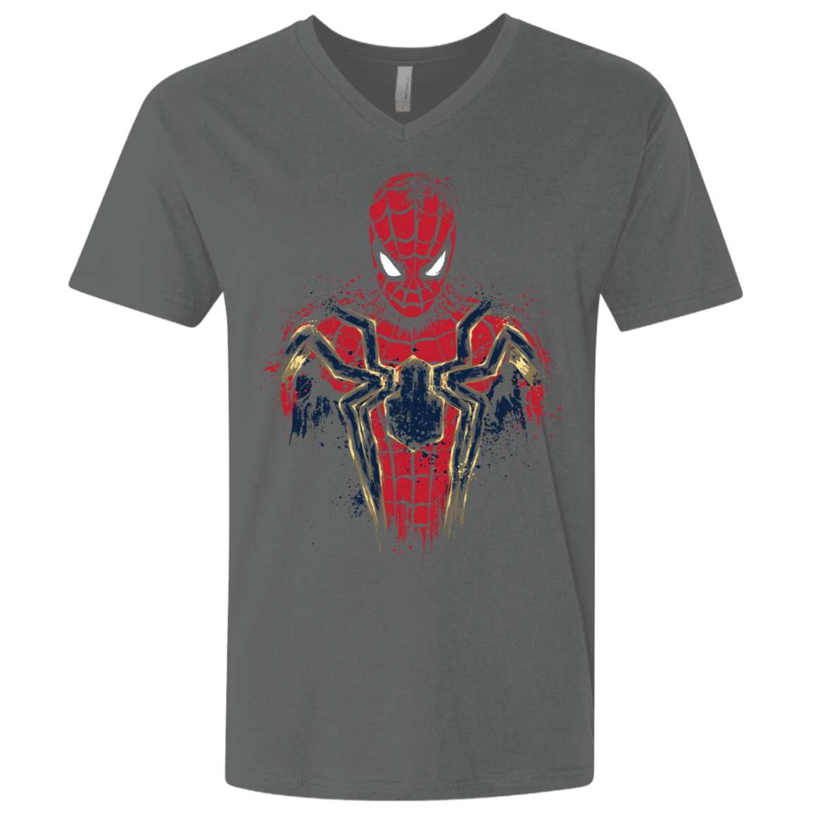 T-Shirts Heavy Metal / X-Small Infinity Spider Men's Premium V-Neck