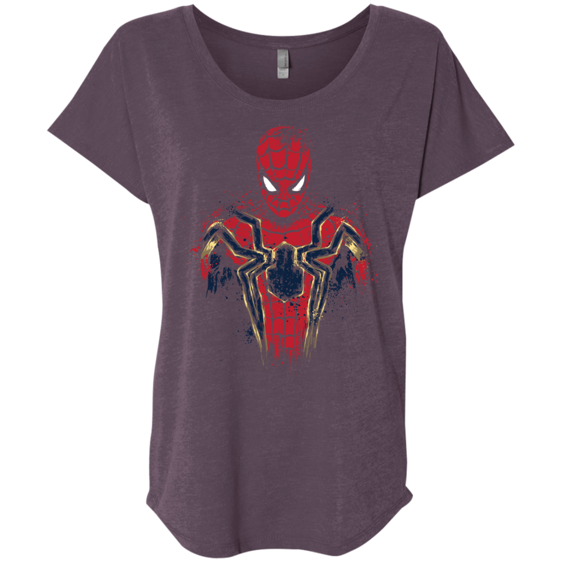 T-Shirts Vintage Purple / X-Small Infinity Spider Triblend Dolman Sleeve