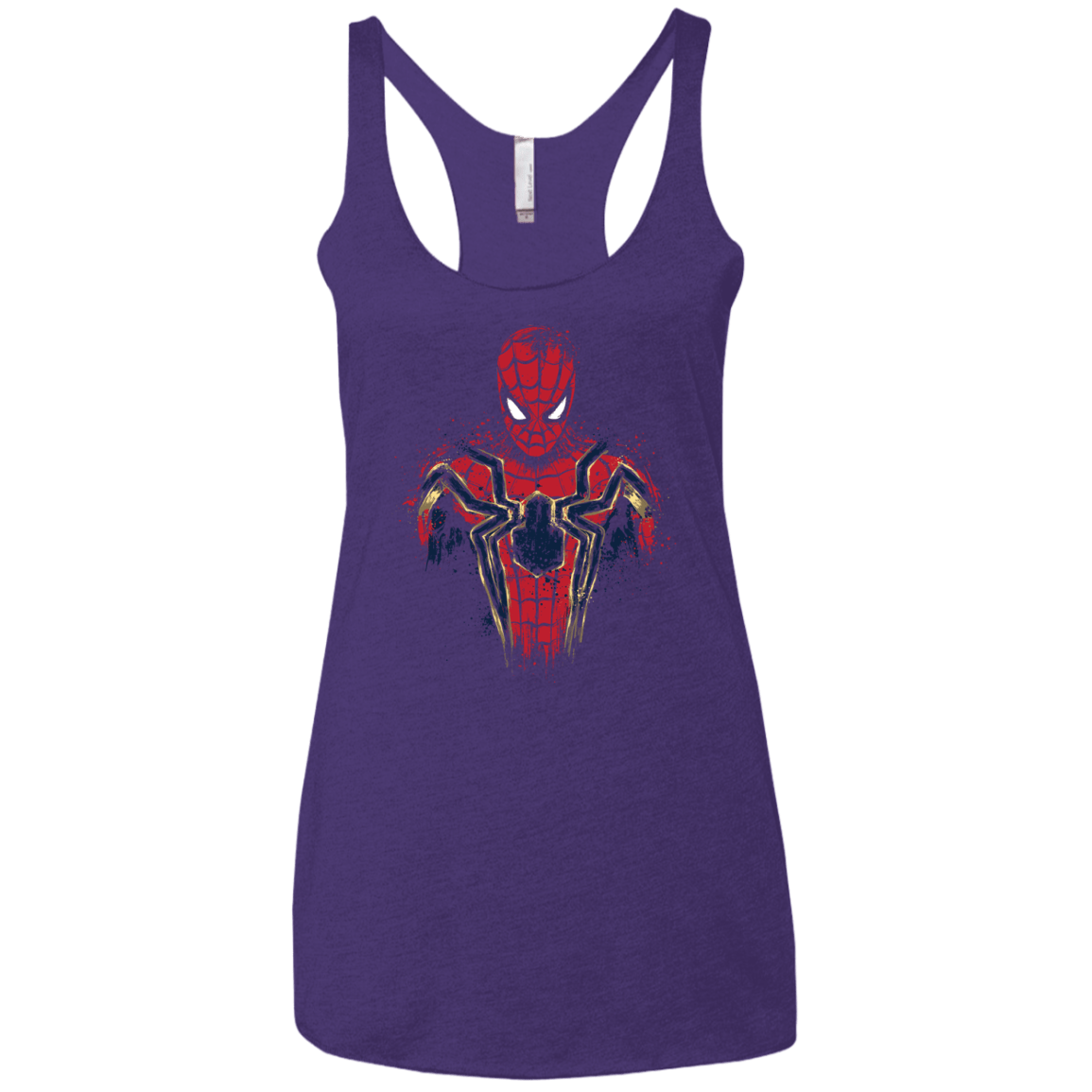 T-Shirts Purple Rush / X-Small Infinity Spider Women's Triblend Racerback Tank