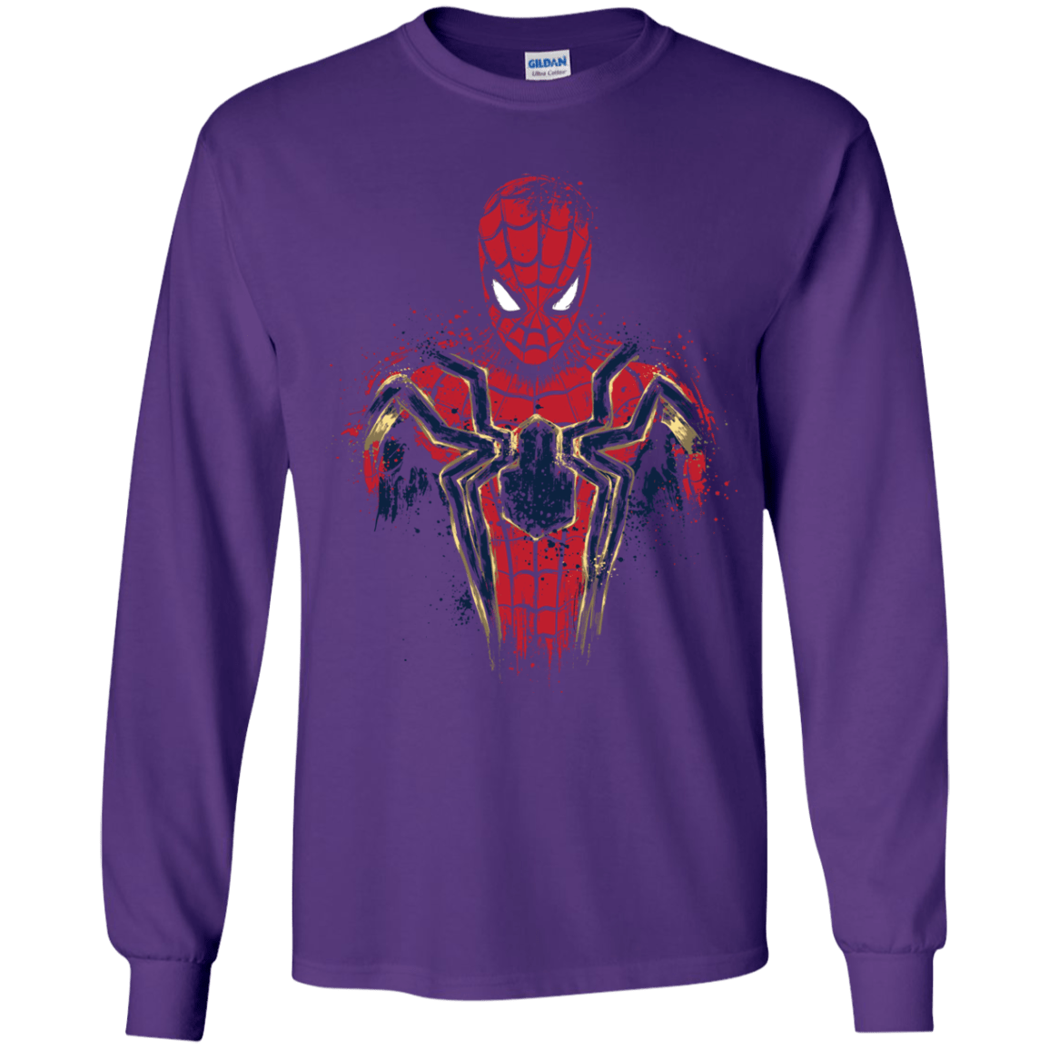 T-Shirts Purple / YS Infinity Spider Youth Long Sleeve T-Shirt