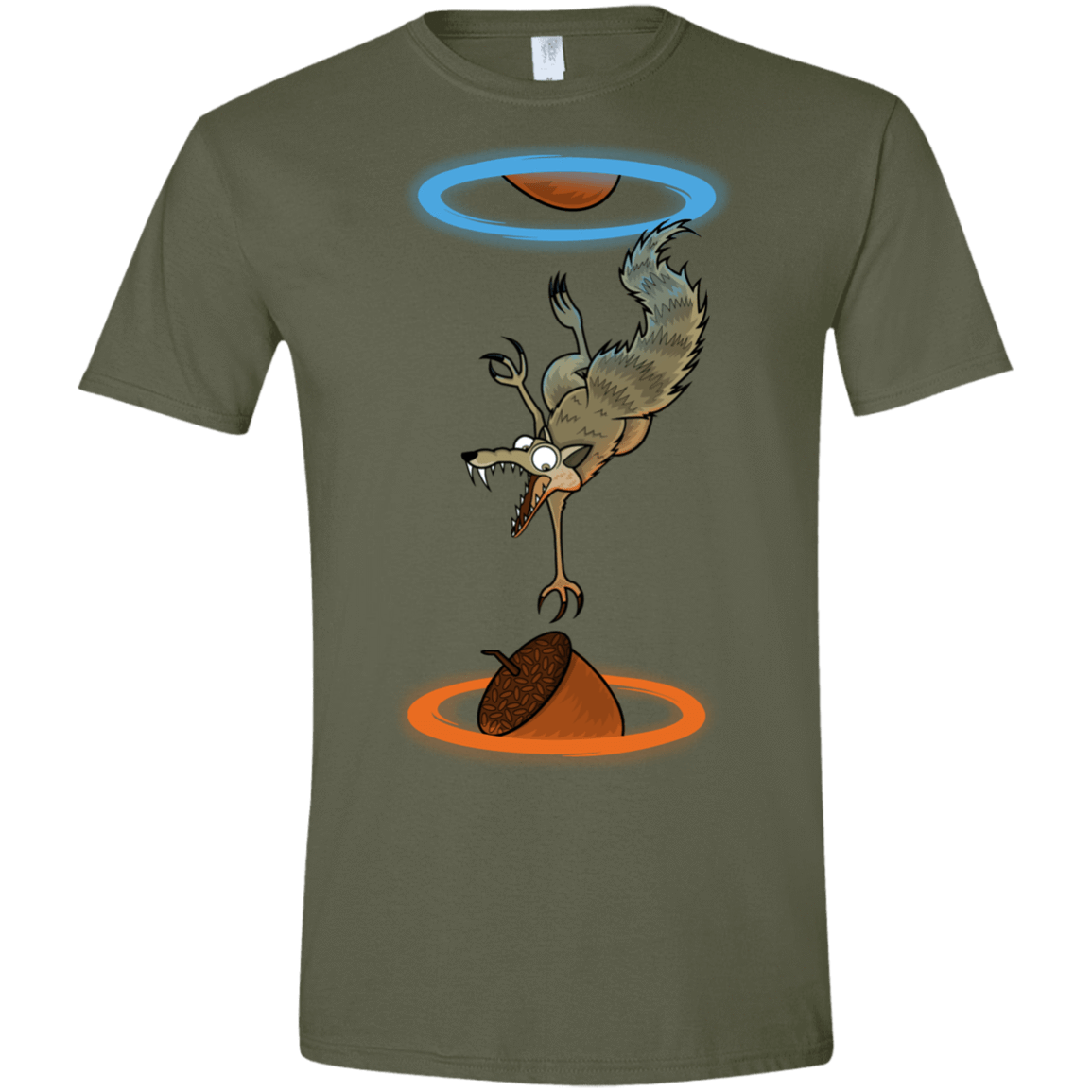 T-Shirts Military Green / S INFINUT Men's Semi-Fitted Softstyle