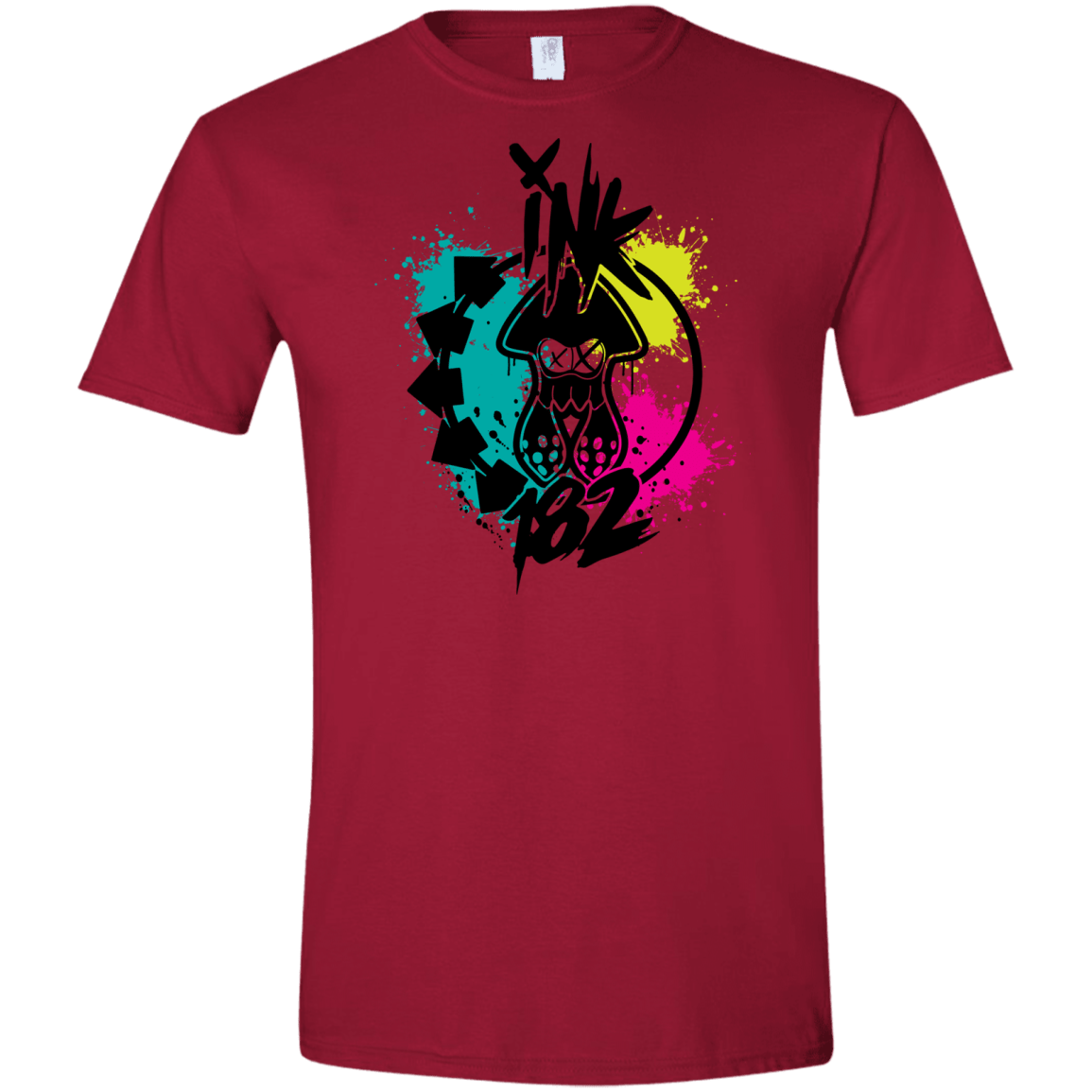 T-Shirts Cardinal Red / S Ink 182 Men's Semi-Fitted Softstyle