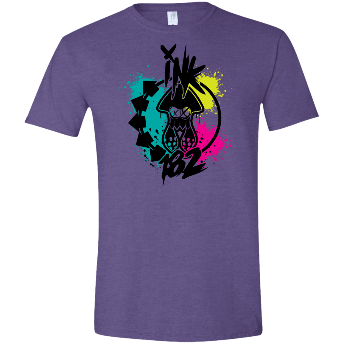T-Shirts Heather Purple / S Ink 182 Men's Semi-Fitted Softstyle