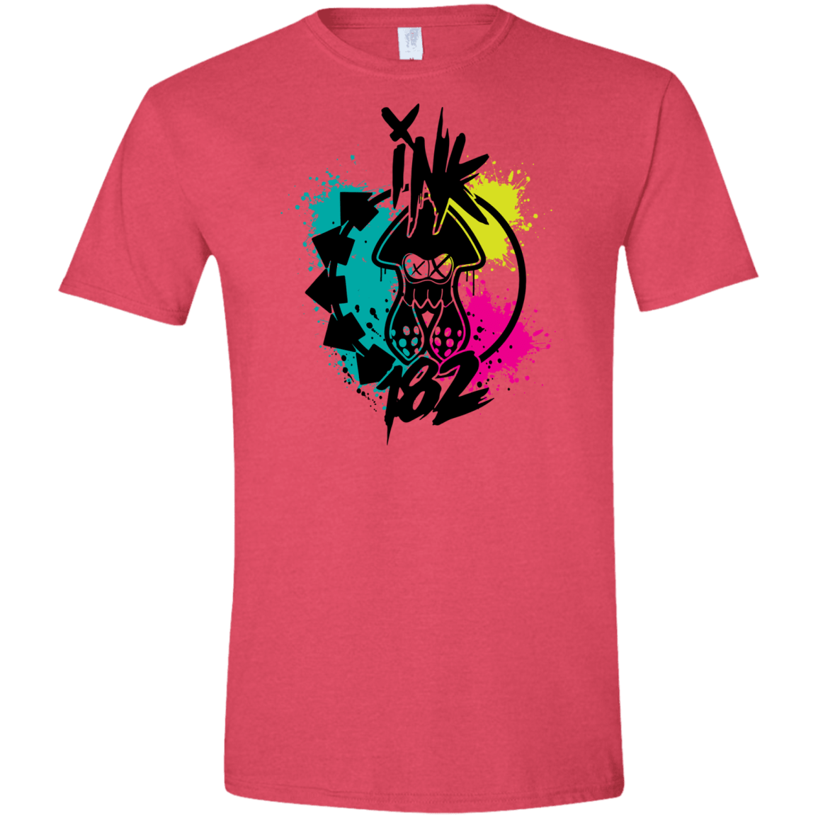 T-Shirts Heather Red / S Ink 182 Men's Semi-Fitted Softstyle