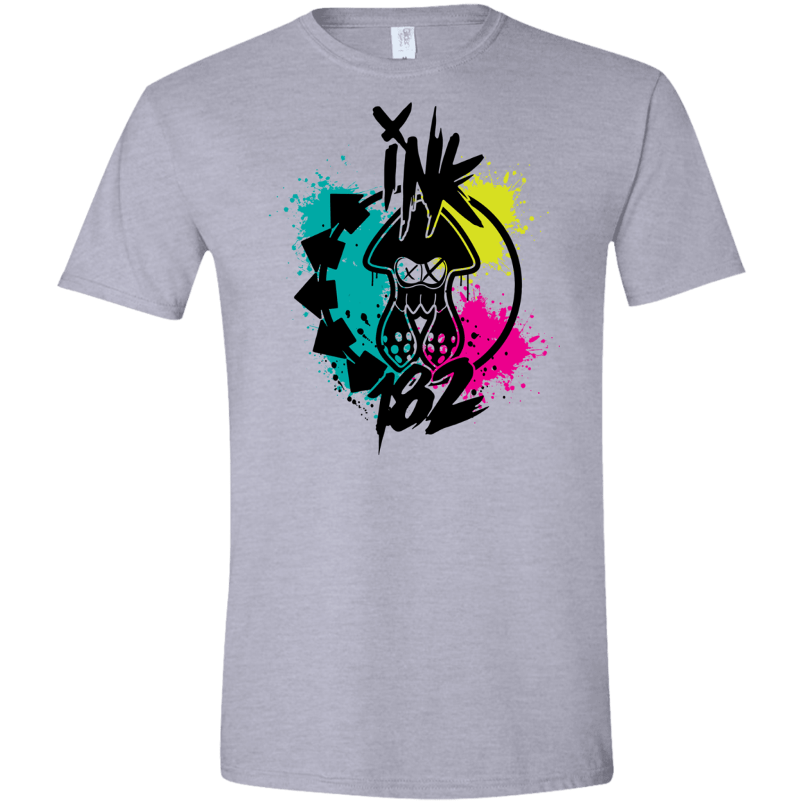 T-Shirts Sport Grey / X-Small Ink 182 Men's Semi-Fitted Softstyle