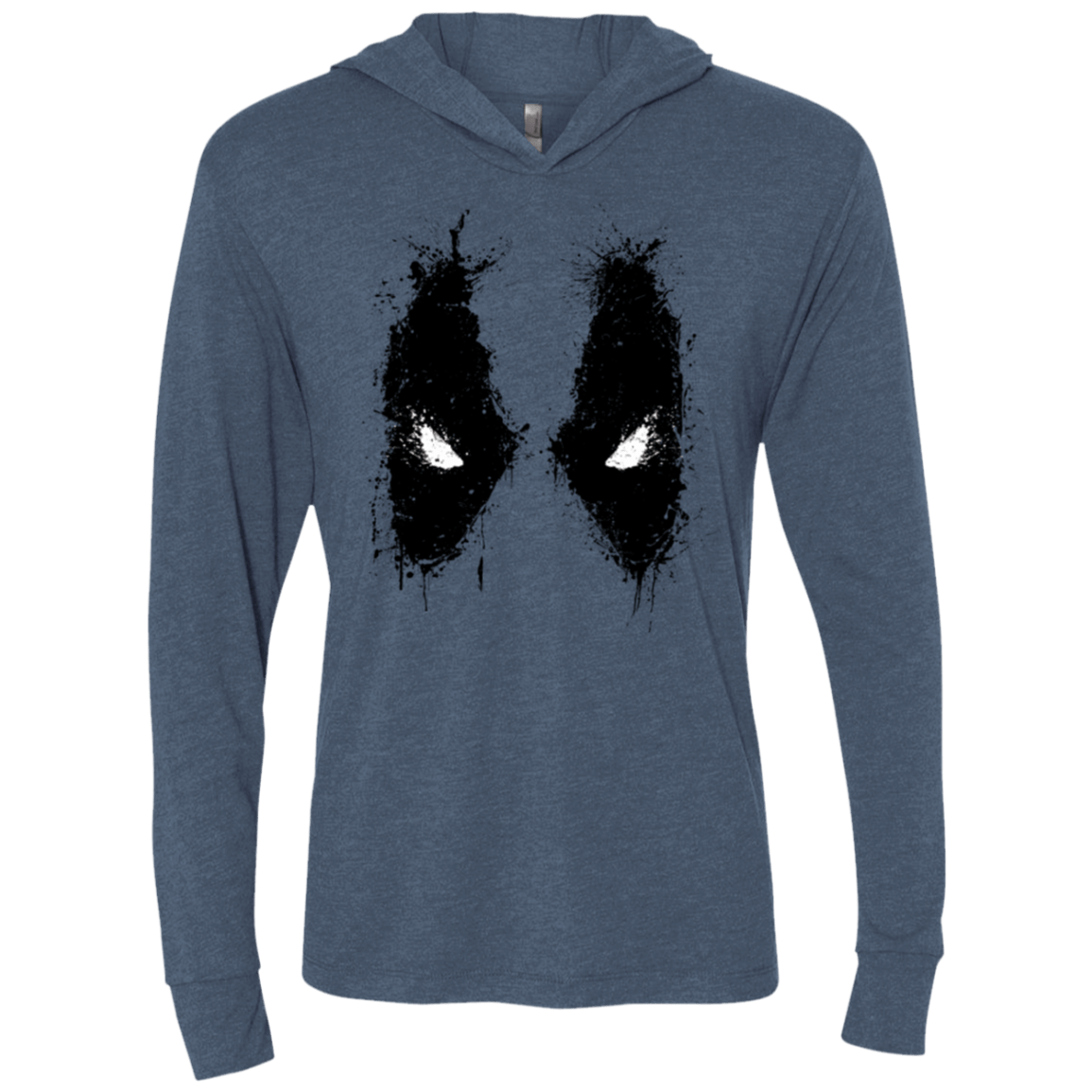 T-Shirts Indigo / X-Small Ink Badass Triblend Long Sleeve Hoodie Tee