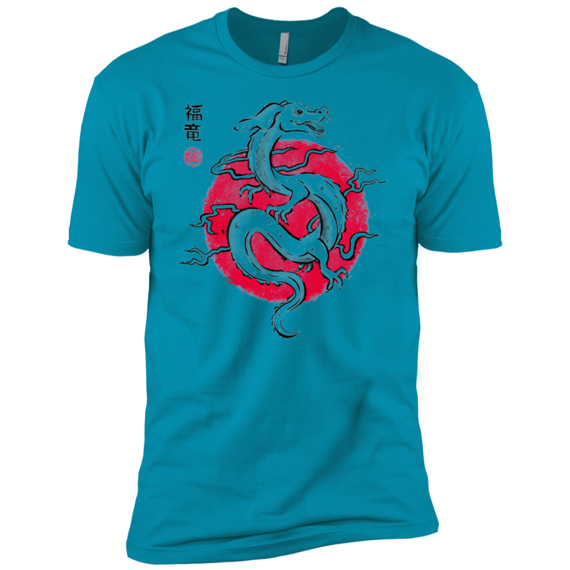 T-Shirts Turquoise / YXS Ink Fukuryu Boys Premium T-Shirt