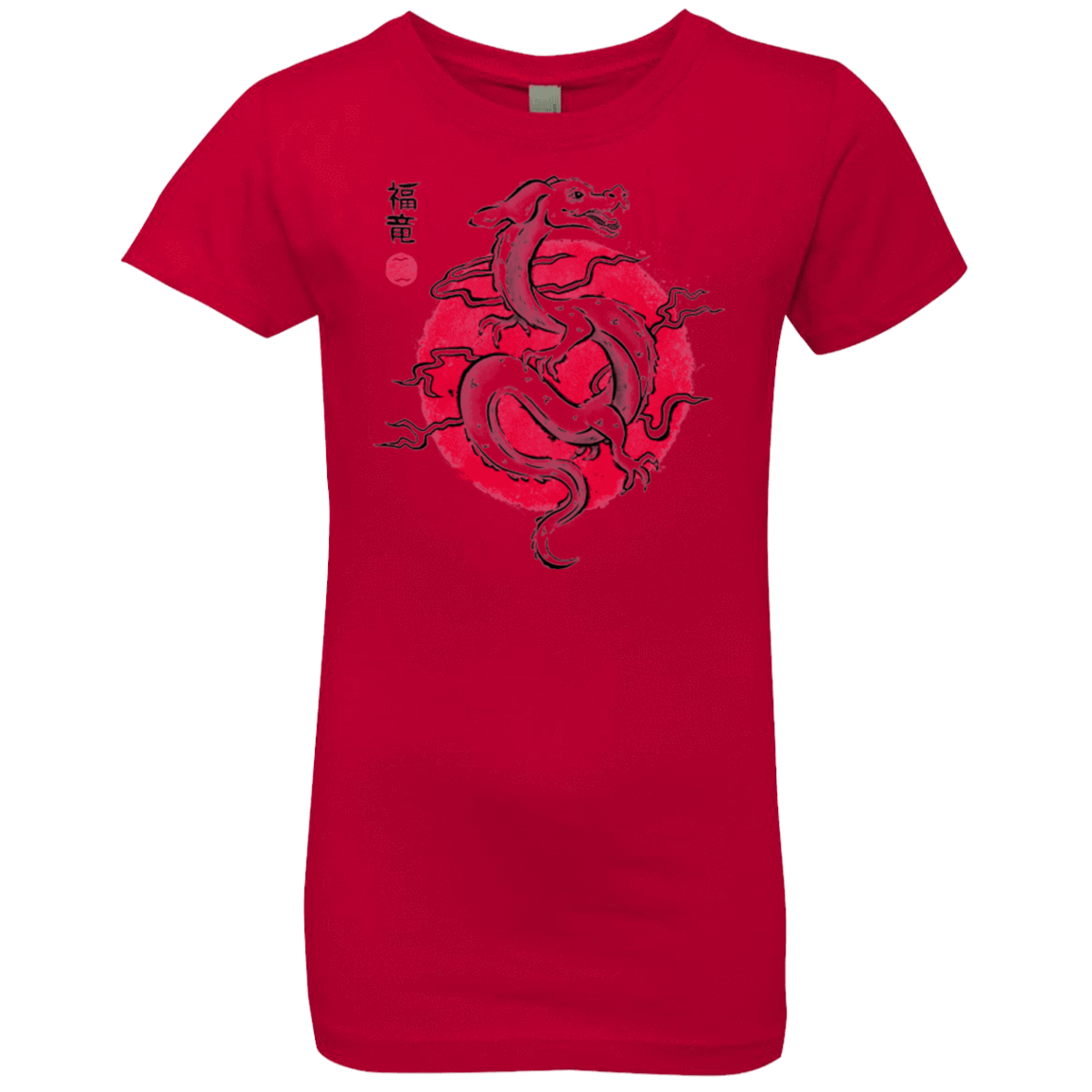 T-Shirts Red / YXS Ink Fukuryu Girls Premium T-Shirt