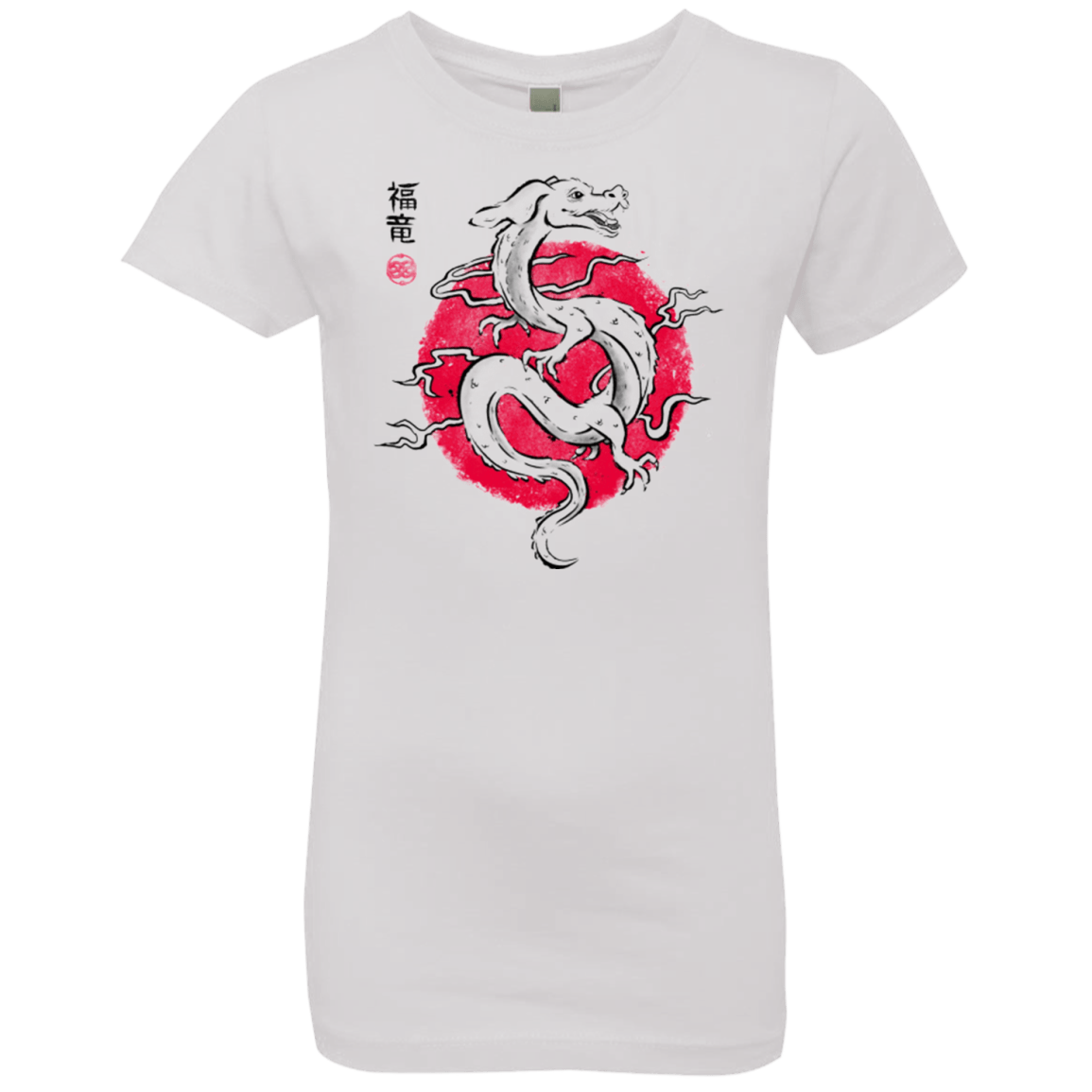 T-Shirts White / YXS Ink Fukuryu Girls Premium T-Shirt