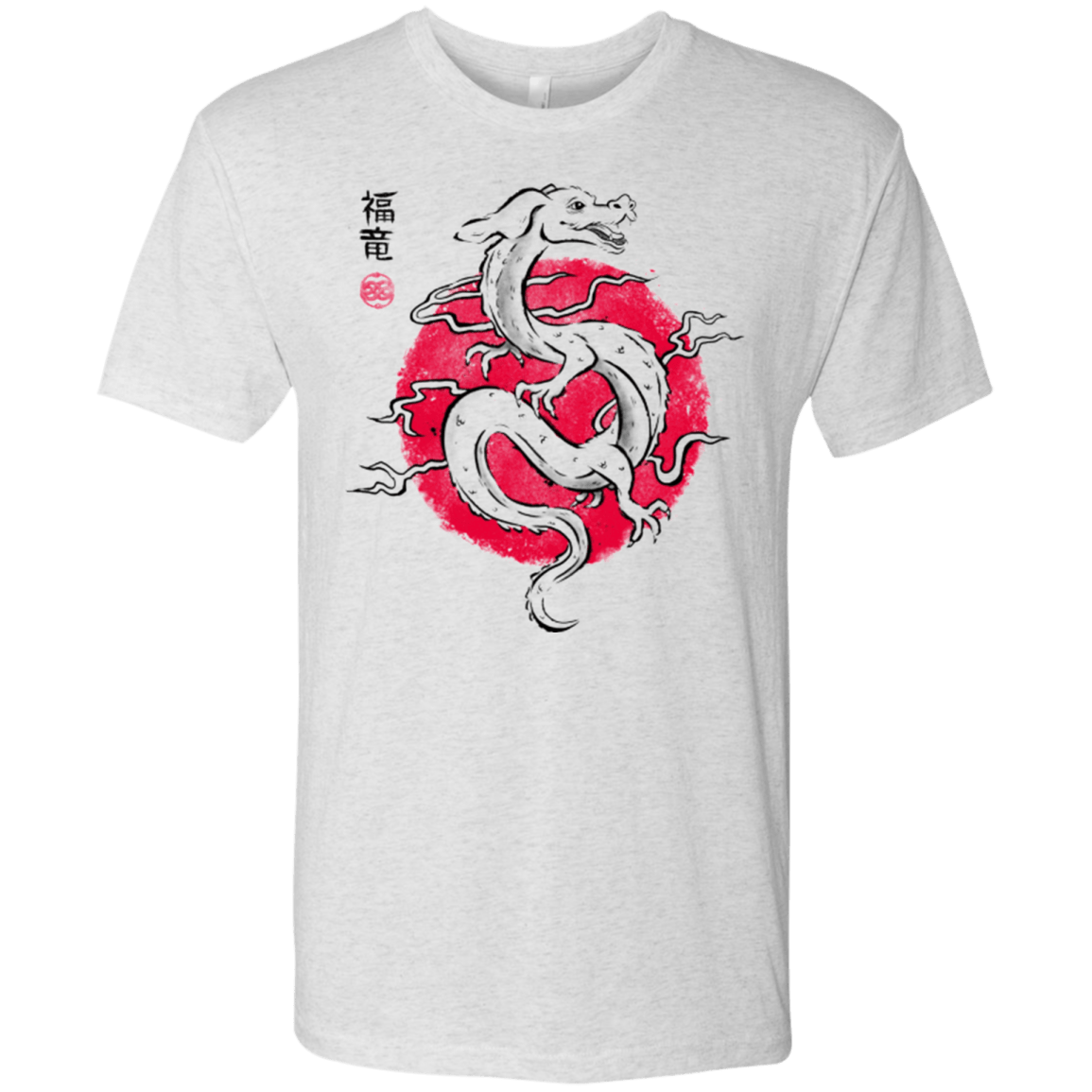 T-Shirts Heather White / Small Ink Fukuryu Men's Triblend T-Shirt