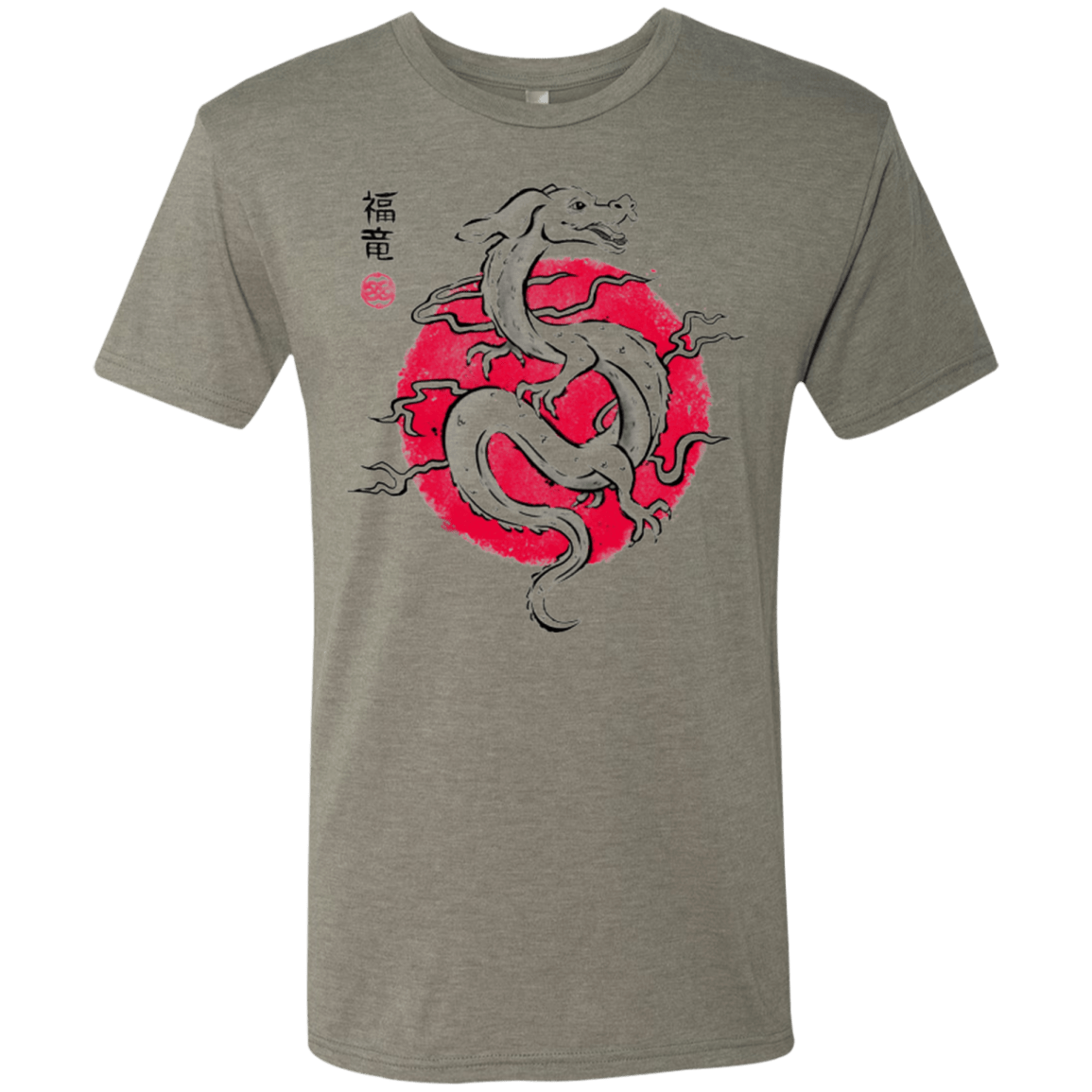 T-Shirts Venetian Grey / Small Ink Fukuryu Men's Triblend T-Shirt