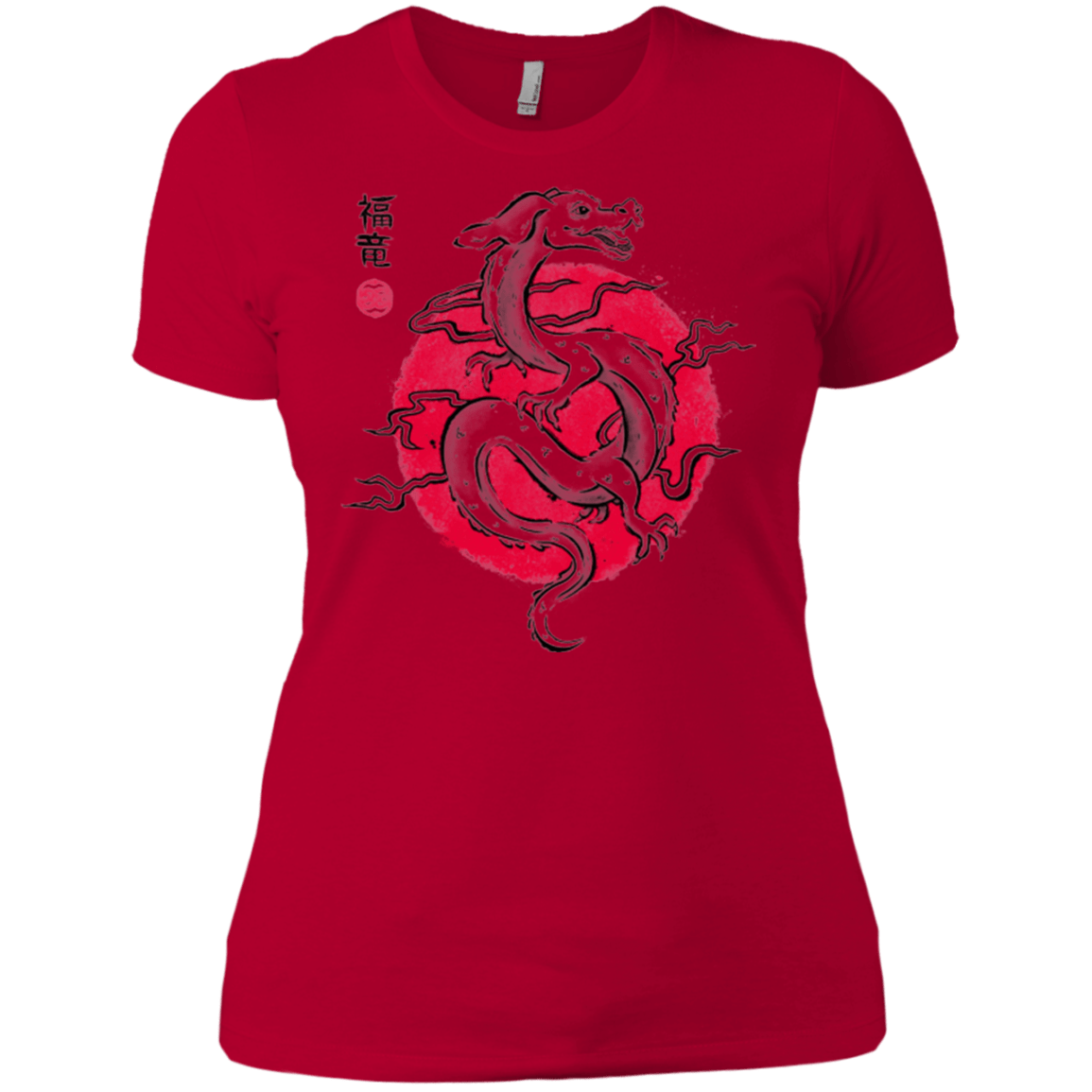 T-Shirts Red / X-Small Ink Fukuryu Women's Premium T-Shirt
