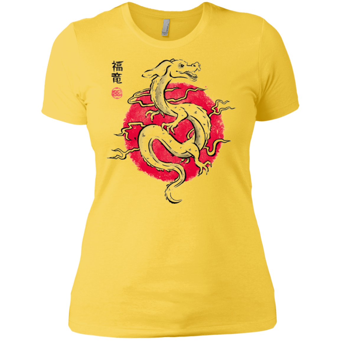 T-Shirts Vibrant Yellow / X-Small Ink Fukuryu Women's Premium T-Shirt