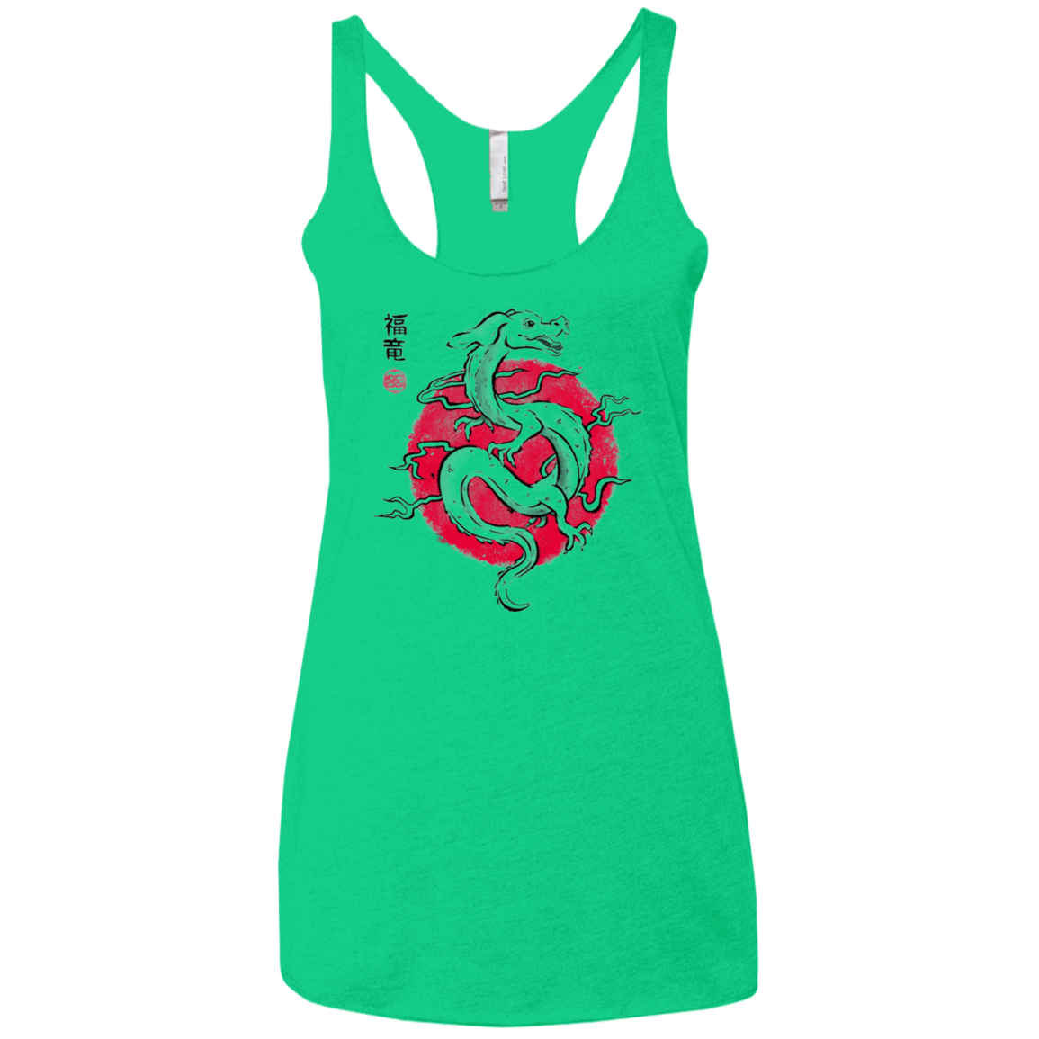 T-Shirts Envy / X-Small Ink Fukuryu Women's Triblend Racerback Tank