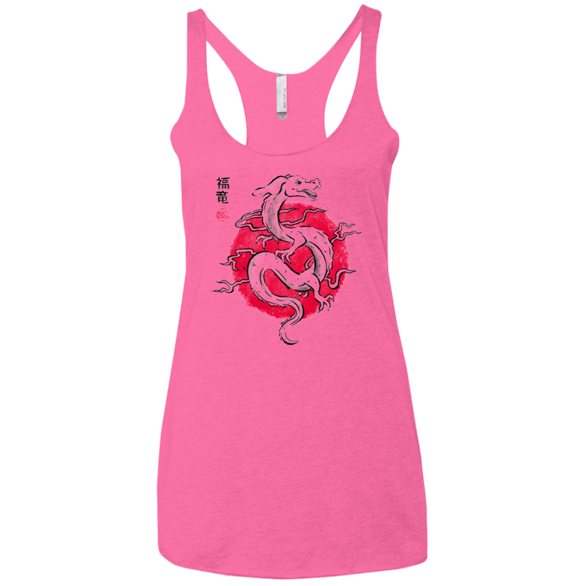 T-Shirts Vintage Pink / X-Small Ink Fukuryu Women's Triblend Racerback Tank