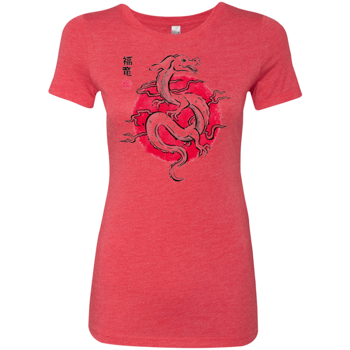 T-Shirts Vintage Red / Small Ink Fukuryu Women's Triblend T-Shirt