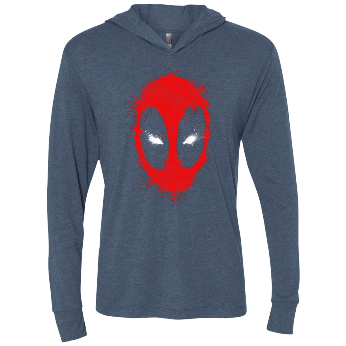 T-Shirts Indigo / X-Small Ink Merc Triblend Long Sleeve Hoodie Tee