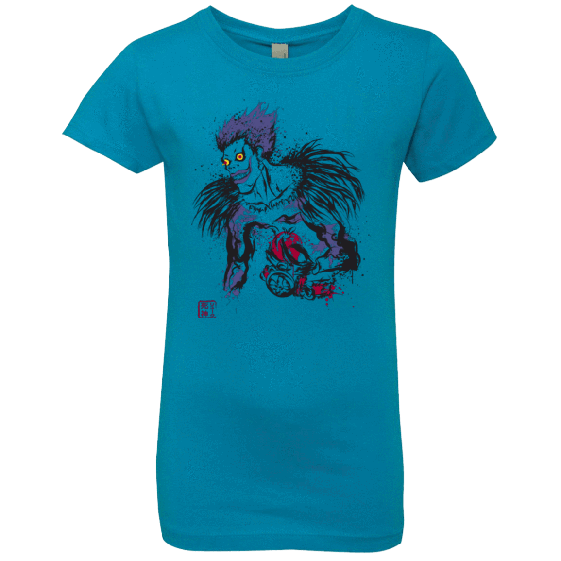 T-Shirts Turquoise / YXS Ink-Ryuk Girls Premium T-Shirt