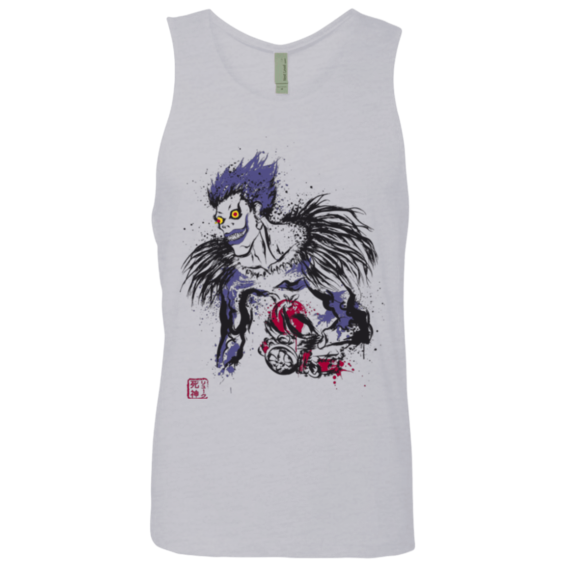 T-Shirts Heather Grey / Small Ink-Ryuk Men's Premium Tank Top