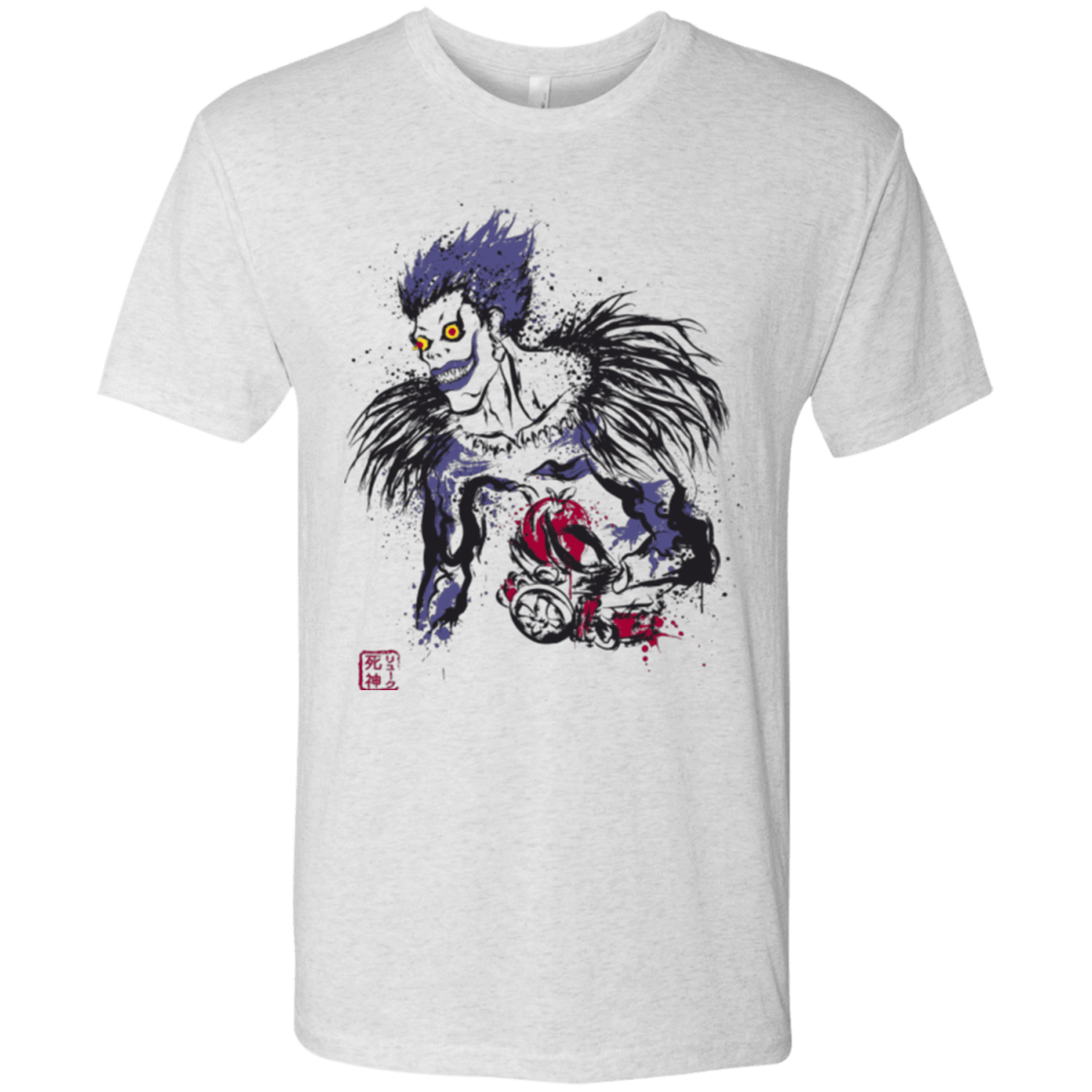 T-Shirts Heather White / Small Ink-Ryuk Men's Triblend T-Shirt