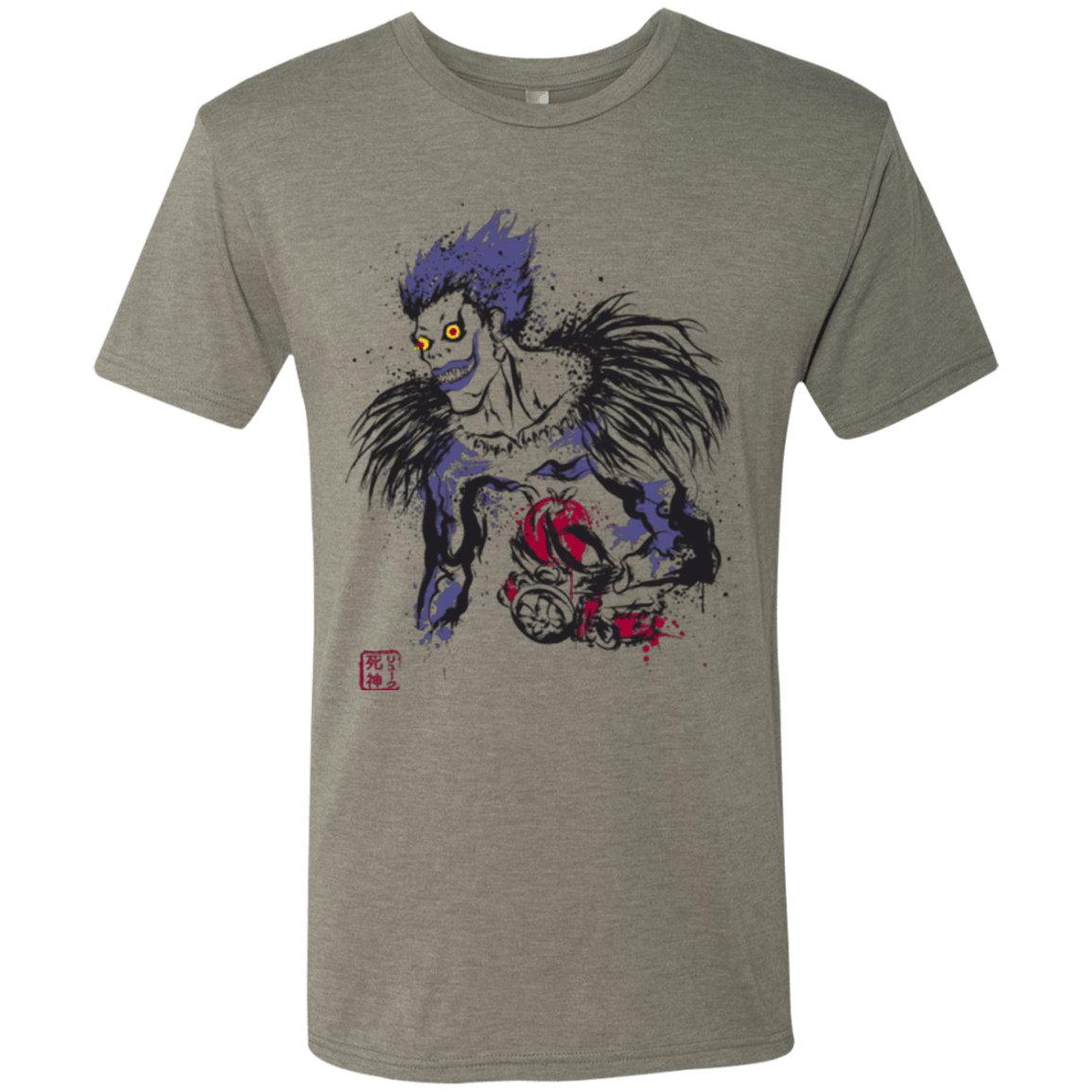 T-Shirts Venetian Grey / Small Ink-Ryuk Men's Triblend T-Shirt