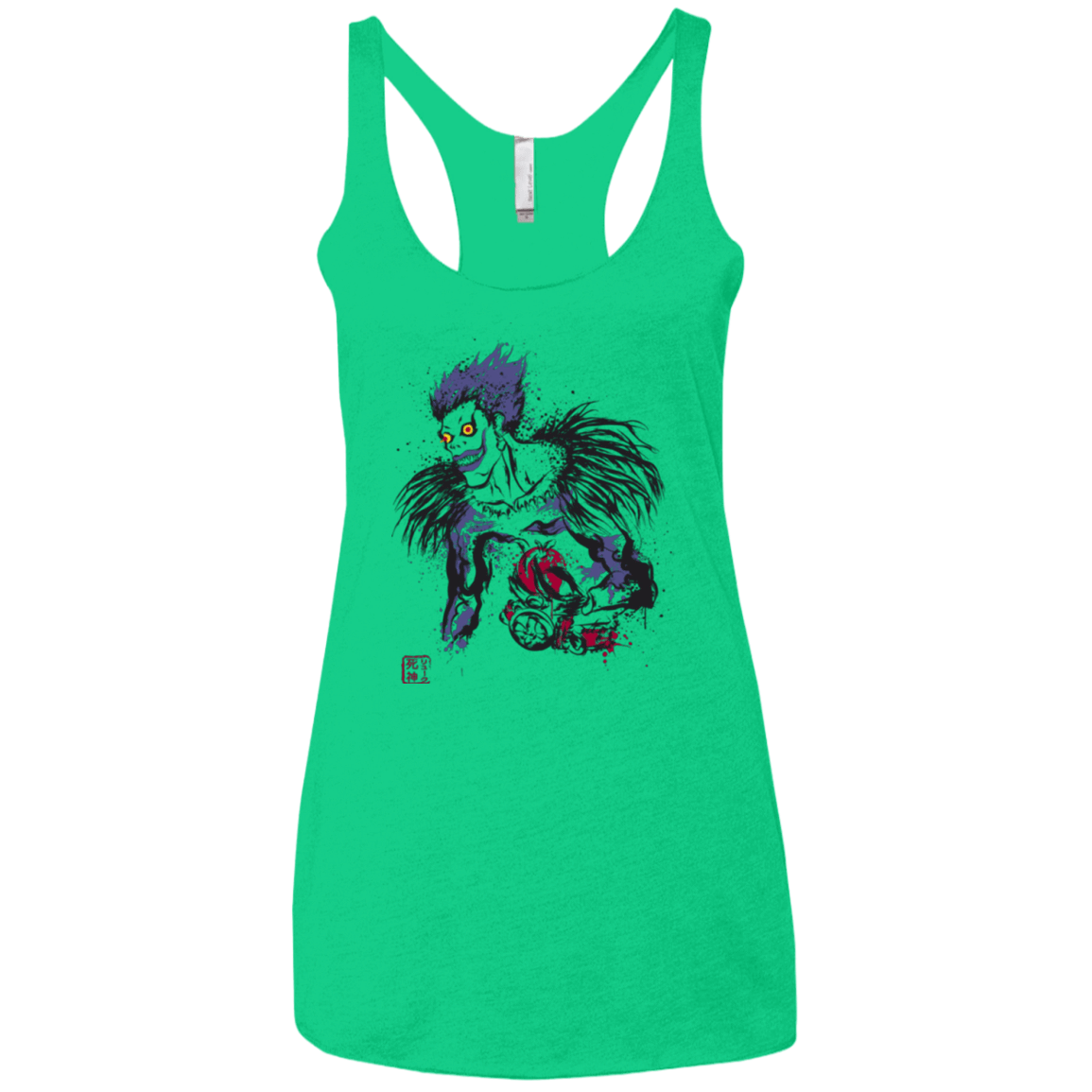 T-Shirts Envy / X-Small Ink-Ryuk Women's Triblend Racerback Tank