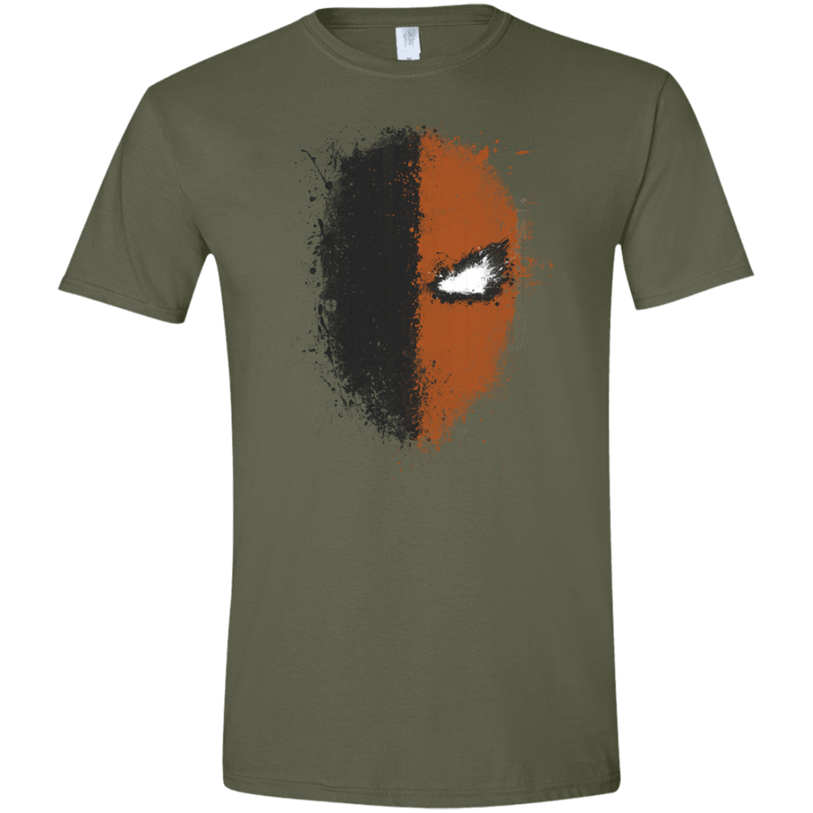 T-Shirts Military Green / S Ink Stroke Men's Semi-Fitted Softstyle
