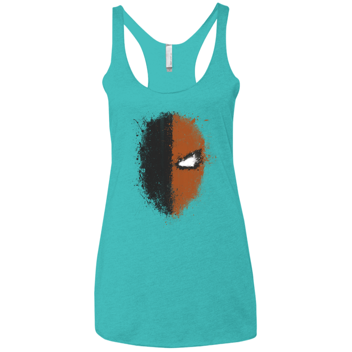T-Shirts Tahiti Blue / X-Small Ink Stroke Women's Triblend Racerback Tank