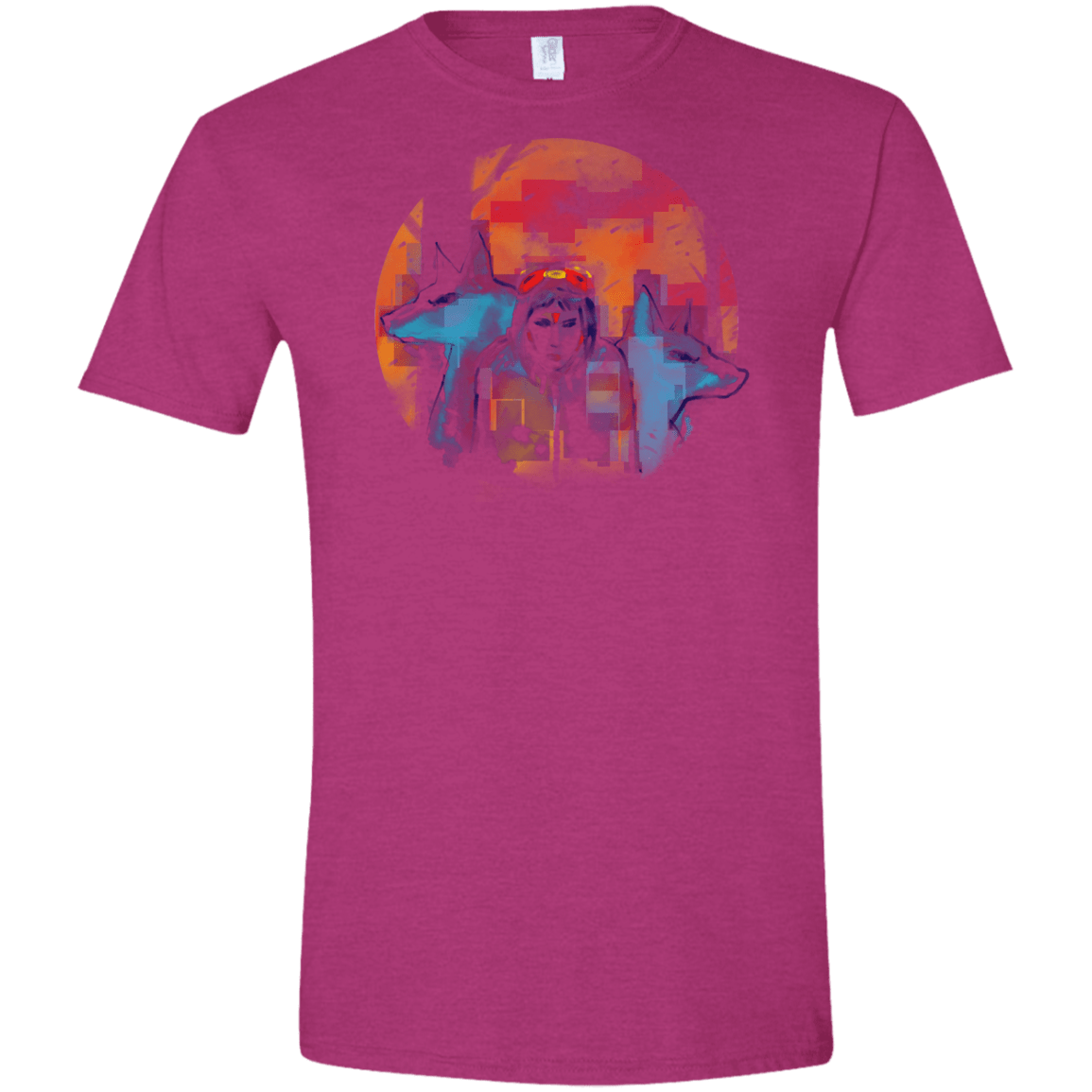 T-Shirts Antique Heliconia / S Inked Princess Men's Semi-Fitted Softstyle