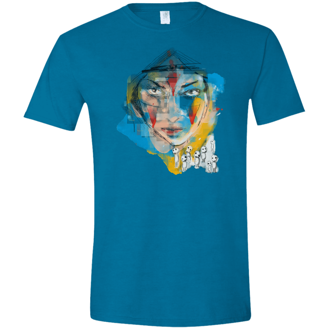 T-Shirts Antique Sapphire / S Inked princess Men's Semi-Fitted Softstyle