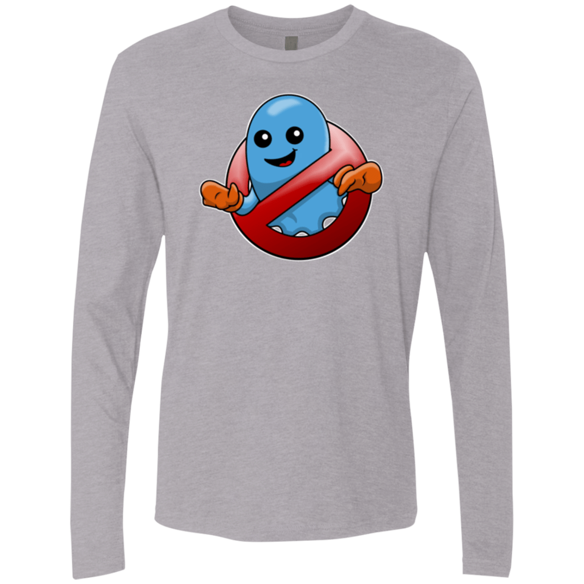 T-Shirts Heather Grey / Small Inky Buster Men's Premium Long Sleeve