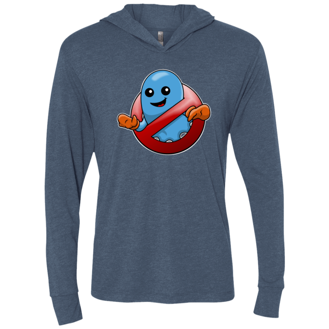 T-Shirts Indigo / X-Small Inky Buster Triblend Long Sleeve Hoodie Tee