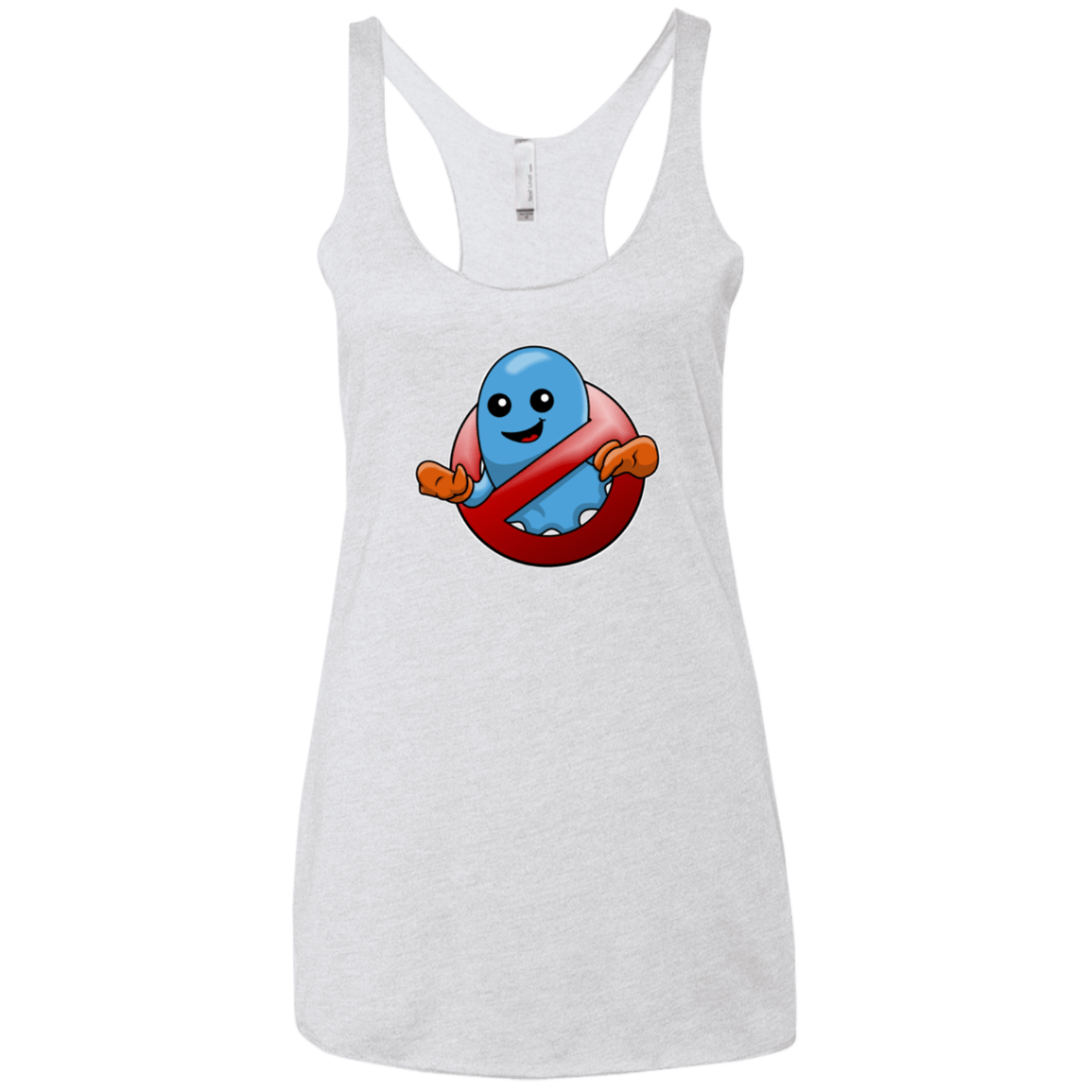 T-Shirts Heather White / X-Small Inky Buster Women's Triblend Racerback Tank