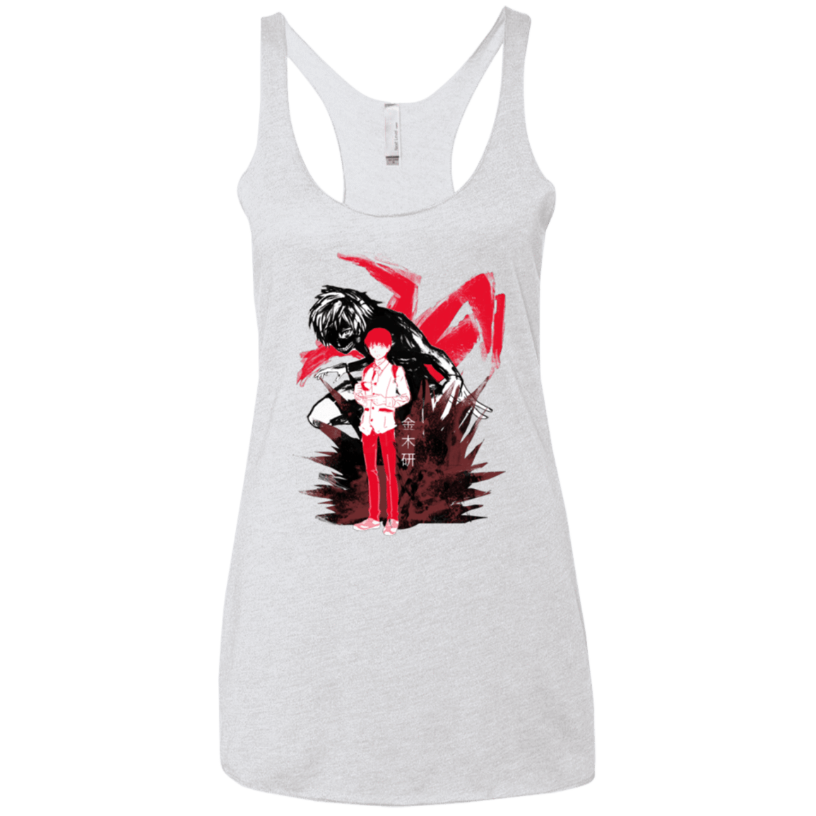 T-Shirts Heather White / X-Small Inner Ghoul Women's Triblend Racerback Tank
